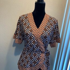 Worthington blouse small petite print